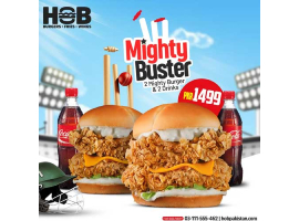 HOB - House Of Burgers Mighty Buster Deal For Rs.1499/-